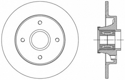 OPEN PARTS bdr251030 -  Тормозной диск
